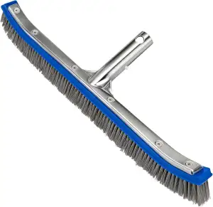 Poolbürste 18 Zoll (45,7 cm) mit Stahl- & Nylonborsten, Pool Bürste mit Aluminiu