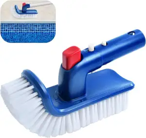 Poolbürstenkopf zur Reinigung von Poolwänden, Stufen und Ecken, Poolreinigung Ha