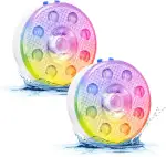 Poolbeleuchtung Unterwasser LED mit Fernbedienung - LUXJET 2 Stück Wiederaufladbare Magnetische P...