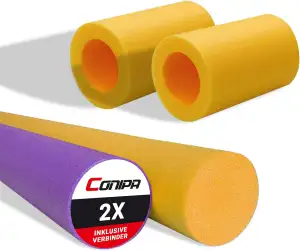 Conipa® - Schwimmnudel (160 x 7 cm) für Kinder & Erwachsene INKL. VERBINDER (Sch