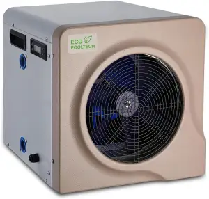 ECOPOOLTECH Mini Poolheizung Wärmepumpe Pool bis 30.000 l, Heizleistung 3,9 kW 2