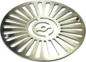 Bodenablauf Abflussgitter Edelstahl V4A gebürstet passt für Astral 176mm