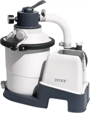 Intex 26642 – Sandfilterpumpe Krystal Clear mit RCD, Wasserdurchfluss 3500 l/h, 