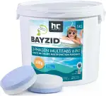 Höfer Chemie Chlor Multitabs 6 in 1-200g Chlortabletten im 5kg Eimer - 2 Phasen Wirkung zur Schoc...