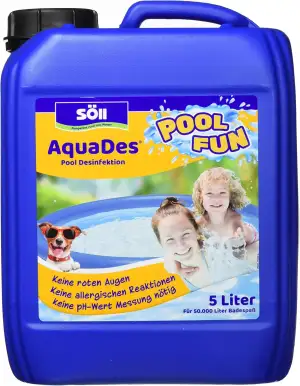 Söll 80464 AquaDes, 5 l - Pool-Desinfektion, Poolreinigung, Wasserpflege gegen B