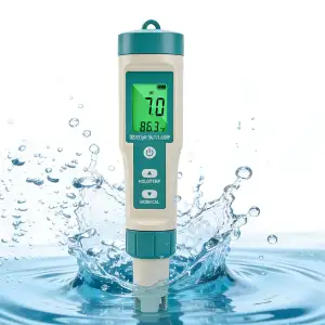 8 in 1 PH Messgerät Wasser, pH Wert Messgerät, misst pH ORP Salzgehalt TDS EC Te