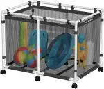 Pool-Aufbewahrungsbehälter, 810 Liter, 84 x 96 x 121 cm, Halter für Nudeln, Spielzeug, Schwimmer, Handtücher, großer Netz-Organizer für Schwimmausrüstung, Max Stil