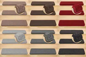 Metzker Stufenmatten Ariston Rechteckig Einzeln und SparSet's Anthrazit 078 I 15 Stück