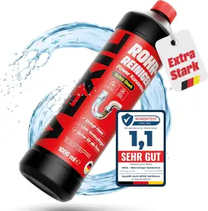 VEXIL Rohrreiniger - Profi Abflussreiniger EXTRA STARK für Extremfälle - 1L Powe