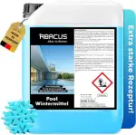 ABACUS® Pool Wintermittel – Überwinterungsmittel gegen Algen & Kalk – 5L Kanister Winterfit für klares Wasser im Winter – Schaumfreies Überwinterungskonzentrat zum Winterfest-Machen vom Pool