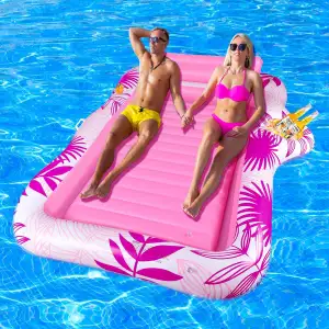 BuzzoXerex Aufblasbares Sonnenpool, Doppelte Deluxe Tanning Pool Groß Wasserhäng