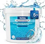 Chlorgranulat für Pool 5 kg – Schockchlorung & Erstanwendung, schnelllöslich, 55% Aktivchlor, pH-...