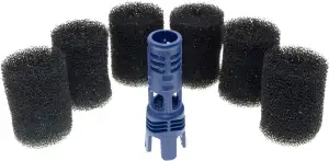 Spritzschutzdüse anpassbar mit 6 Schaumstoffbürsten für Poolroboter Polaris 280,