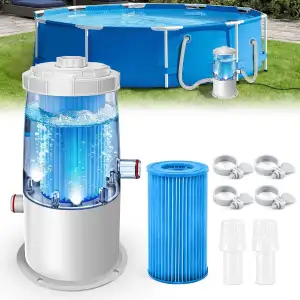 Poolpumpe Filterpumpe für Aufstellpool – energiesparende Pool Pumpe 90W 3785L/h 