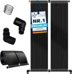 KESSER® Solarkollektor Poolheizung 300x70 cm, Pool Zubehör, Wärmepumpe Pool, Solar Poolheizer für...