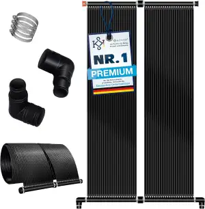 KESSER® Solarkollektor Poolheizung 300x70 cm, Pool Zubehör, Wärmepumpe Pool, Sol