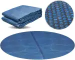Miganeo Premium Solarplane Ø 366 cm rund | schwarz/blau | Solarfolie für Pool | Poolheizung