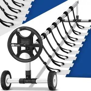 tillvex Pool Aufroller Premium 3-5,70 m mit Vollgummireifen | Aufrollsystem für 