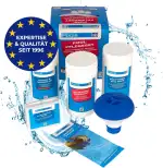 PoolsBest Pool Starter Set 5 in 1 I Pool-Reinigungsset komplett zur Wasserpflege I Pool Zubehör S...