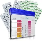Pool Tester pH und Chlor inkl. 60 Pool Testtabletten, Pooltester, Pool Wassertester, Schütteltest...