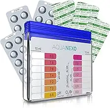 Pool Tester pH und Chlor inkl. 60 Pool Testtabletten, Pooltester, Pool Wassertes
