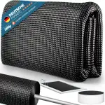 poolomio® Solarfolie Pool Ø360 cm rund schwarz | Solarplane Poolabdeckung 180 µm zuschneidbar | Wärmedämmende Solarabdeckplane Poolplane Noppenfolie | Robustes Solar Cover