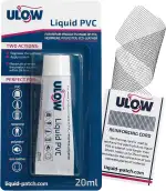 Ulow Flüssiges PVC - Reparaturset für Schlauchboote Sup Flickzeug für Pool Whirlpool Spa kleber und Flicken Luftmatratzen Wasserbett Luftbett Airtrack Wathose funktioniert auf Allen PVC Materialien