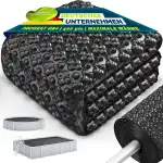 tillvex® Elite Pool Solarfolie 400 µm Rund Ø 244 cm | Premium Solarplane ProHeat QB4 Wärmeplane zuschneidbar | Solarabdeckplane zuschneidbar | Solarabdeckung Poolheizung für Wassererwärmung