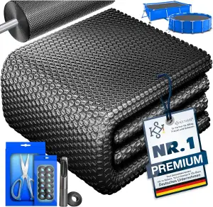 KESSER® Pool Solarabdeckplane Rechteckig 600 x 400cm Solarfolie 120 µm Solarabde