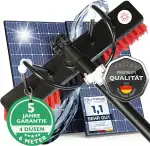 toolmacher Teleskop Waschbürste 6m [5 JAHRE GARANTIE] - Waschbürste mit Teleskopstiel - Terrassendach Reiniger - Teleskopstange Fensterreinigung - Photovoltaik Waschbürste - Wintergarten Reinigungsset