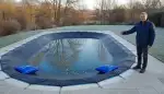 DRYPOOL Poolabdeckung: Die smarte Lösung gegen Wasserstau und Schmutz