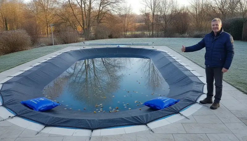 DRYPOOL Poolabdeckung: Die smarte Lösung gegen Wasserstau und Schmutz