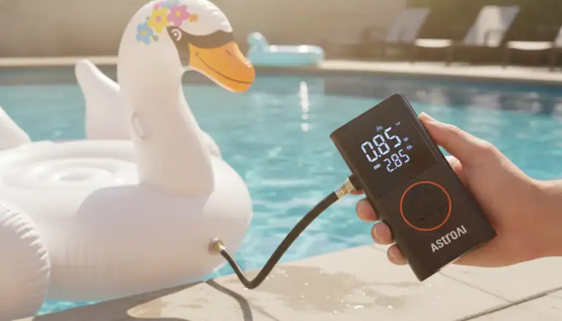 Elektrische Luftpumpe: Pool-Spaß im Handumdrehen