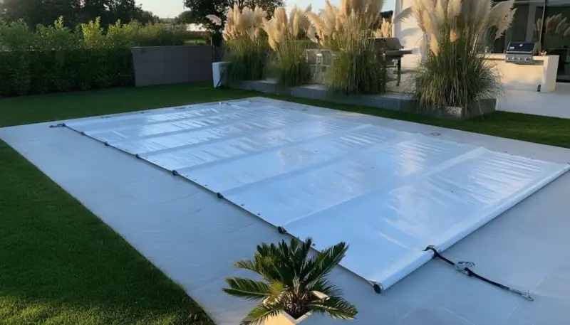 Lamellenabdeckung Pool: Eleganz trifft Effizienz